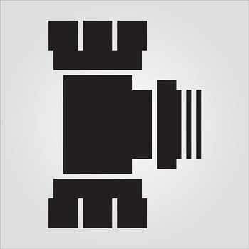 Isolated Pipe 13 Glyph Icon Scalable Vector Graphic Free Vector