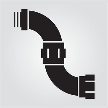 Isolated Pipe 12 Glyph Icon Scalable Vector Graphic Free Vector