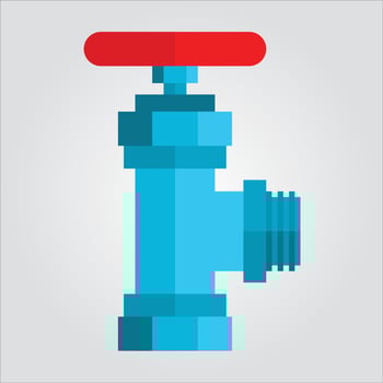 Isolated Valve Pipe Transparent Scalable Vector Graphic