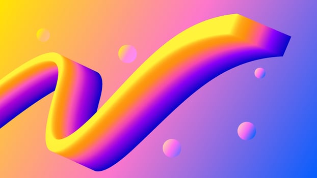abstract wave background with colorful gradation vector