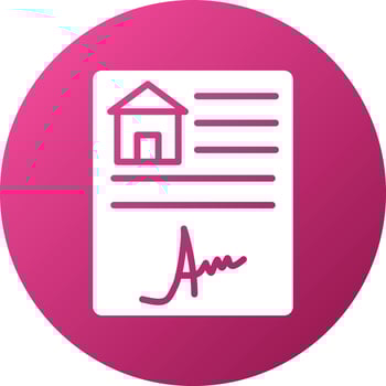 House Contract Icon Style vector