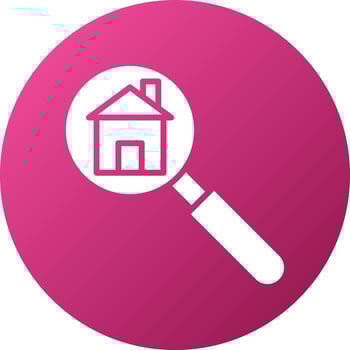 House Search Icon Style vector