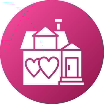 Dream House Icon Style vector