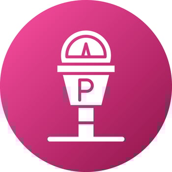 Parking Meter Icon Style vector