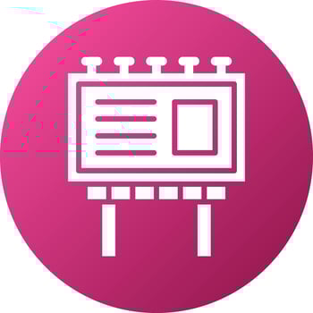 Billboard Icon Style vector