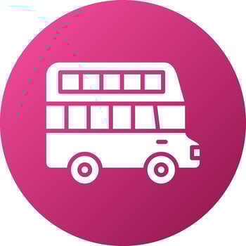 Double Decker Icon Style vector