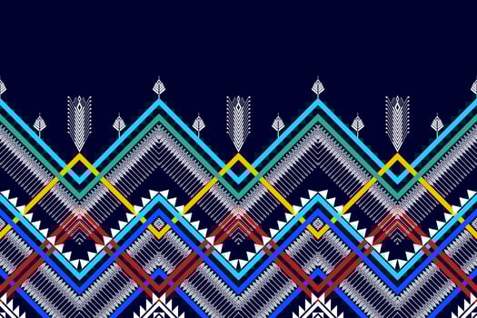 Geometric ethnic seamless pattern design. Aztec fabric carpet mandala ornament chevron textile decoration wallpaper. Tribal turkey African Indian traditional embroidery patterns vector