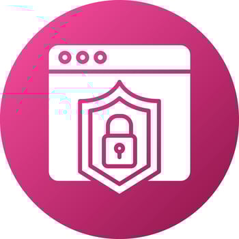 Web Protection Icon Style vector