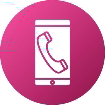 Mobile Call Icon Style vector