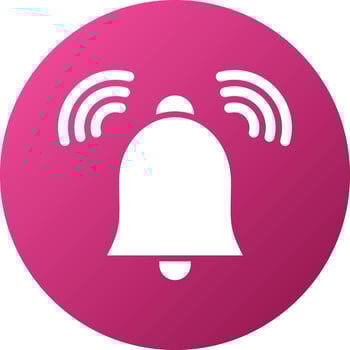 Notification Bell Icon Style vector