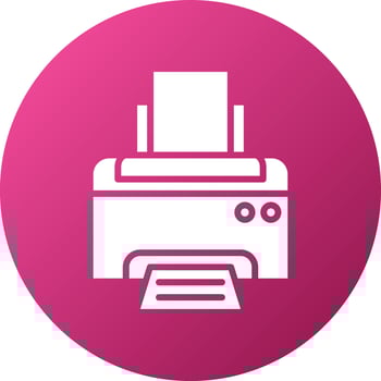 Printer Icon Style vector