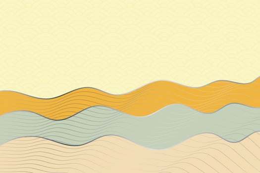 abstract wave style background with geometric japanese pattern and wavy striped lines vector