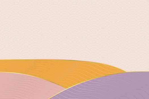 abstract wave style background with geometric japanese pattern and wavy striped lines vector