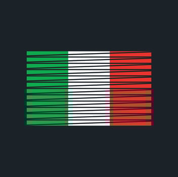 Italy Flag Brush. National Flag vector