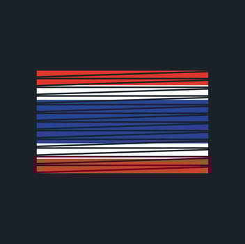 Thailand Flag Brush. National Flag vector