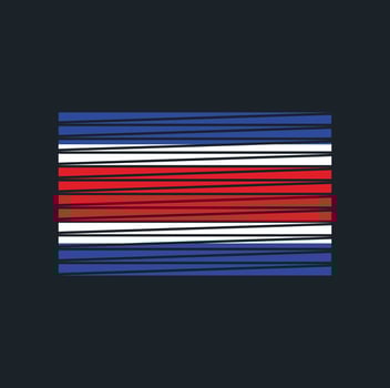 Costa Rica Flag Brush. National Flag vector