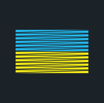 Ukraine Flag Brush. National Flag vector