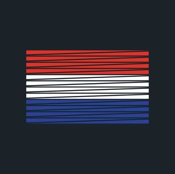 Netherlands Flag Brush. National Flag vector