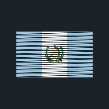 Guatemala Flag Brush. National Flag vector