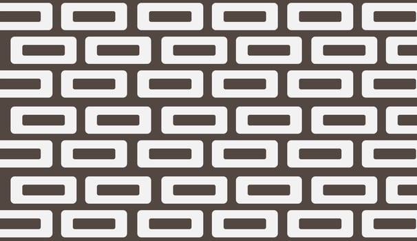 Brick wall motif with classic geometric prints. Grunge design background. Modern urban ornament. Suitable for fabric pattern vector