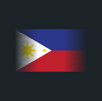 Philippines Flag Brush. National Flag vector
