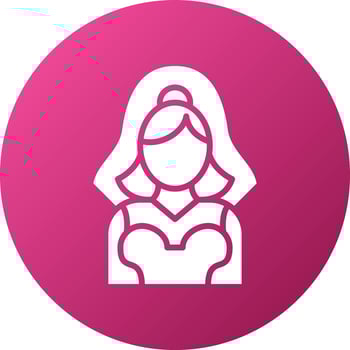 Bride Icon Style vector