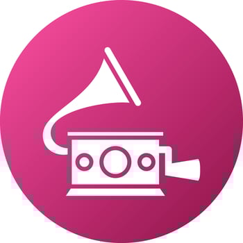 Gramophone Icon Style vector