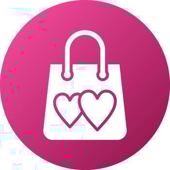 Gift Bag Icon Style vector