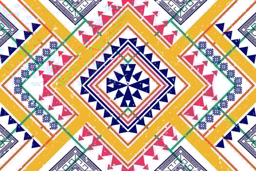 Geometric ethnic seamless pattern design. Aztec fabric carpet mandala ornament chevron textile decoration wallpaper. Tribal turkey African Indian traditional embroidery ornament background vector