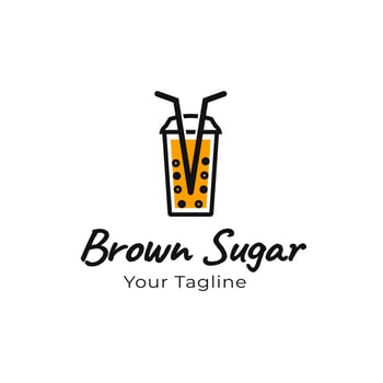 Fresh orange drink logo, drink logo design, symbol, icon, template vector
