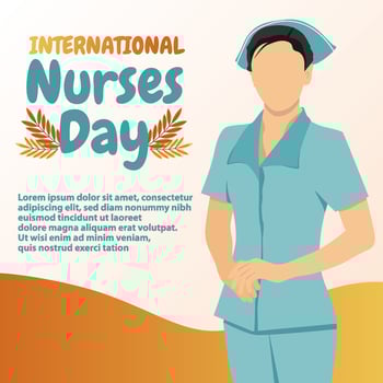 Flat International Nurse Day Illustration vector
