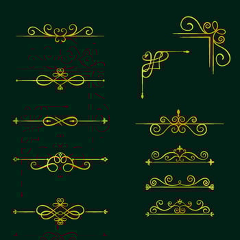 Classic Border Elements vector