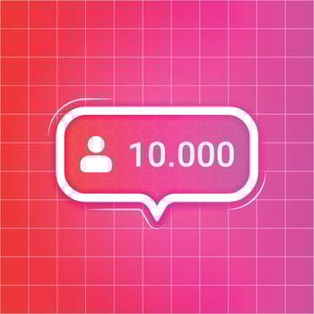 Thank you 10k followers peoples for social media vector