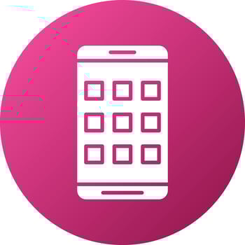 Mobile Apps Icon Style vector