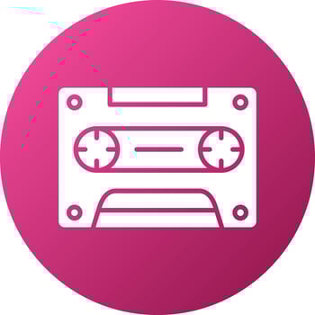 Cassette Icon Style vector