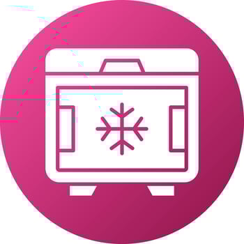 Deep Freezer Icon Style vector