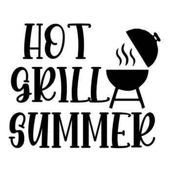 hot grill summer vector