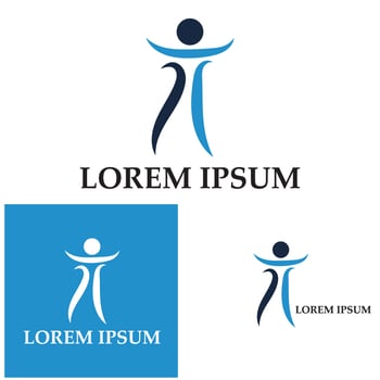 Human Healthy Life Logo template vector icon