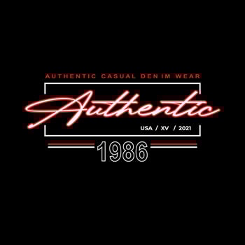 authentic denim streetwear t-shirt and apparel vector