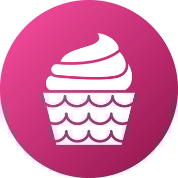 Cupcake Icon Style vector