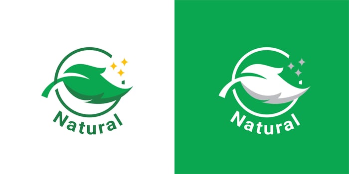 illustration vector graphic of a green leaf with the round green thin outline surrounding the leaf used for nature natural companies, factory, or product logo