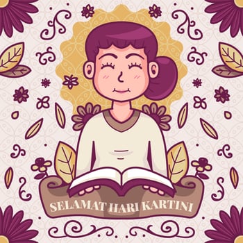 Happy Kartini Day vector