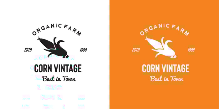 ILLUSTRATION VECTOR GRAPHIC OF silhouette open ripe sweet corn GOOD FOR corn vintage logo organic farm, field, groceries, shop market corn logo