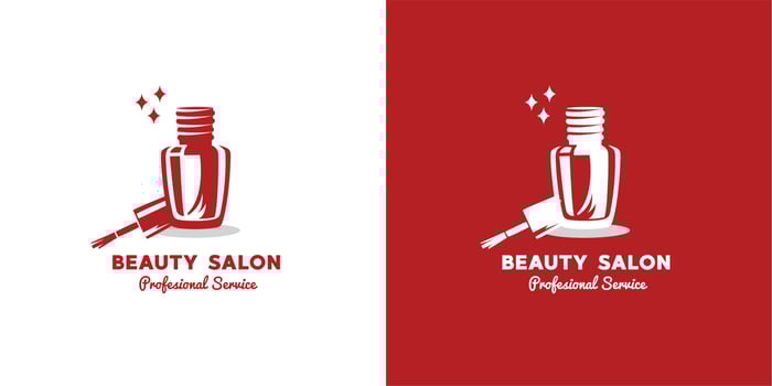 ILLUSTRATION VECTOR GRAPHIC OF nail polish manicure pedicure salon professional service GOOD FOR beauty salon vintage logo for manicure pedicure nail art