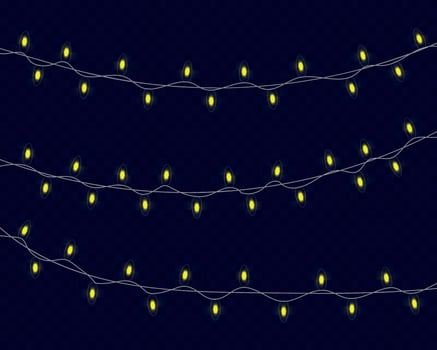 Christmas glowing lights. vector