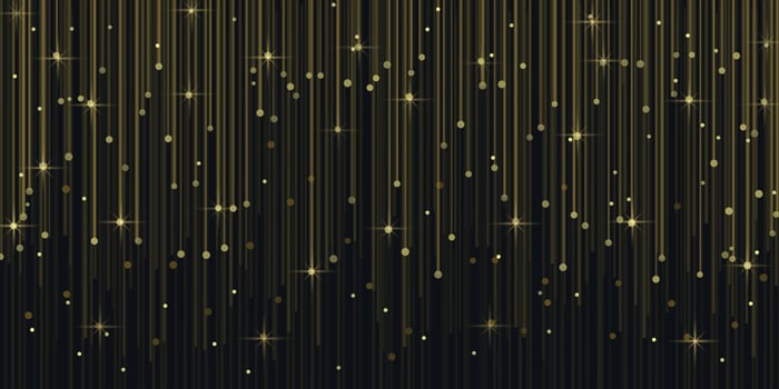 rain glitter particles with magic light sparks falling. vector