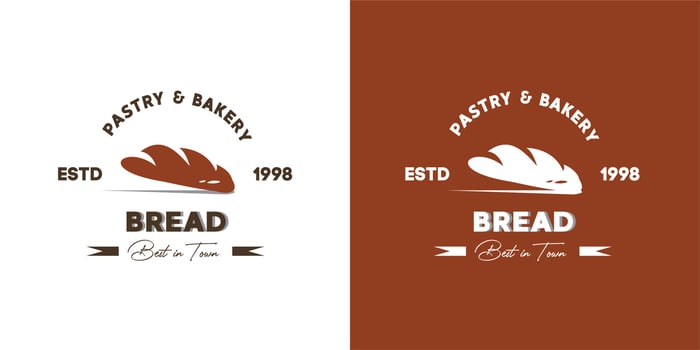 ILLUSTRATION VECTOR GRAPHIC OF brown crunchy curry puff from pastry and bakery shop premium quality GOOD FOR bread vintage logo product from bakery and pastry shop tasty and savoury