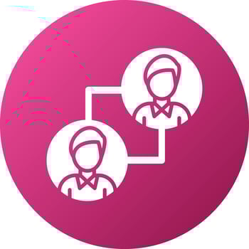 Team Work Icon Style vector