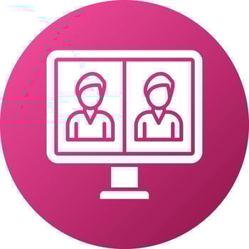 Online Meeting Icon Style vector