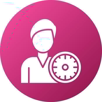 Working Hours Icon Style vector